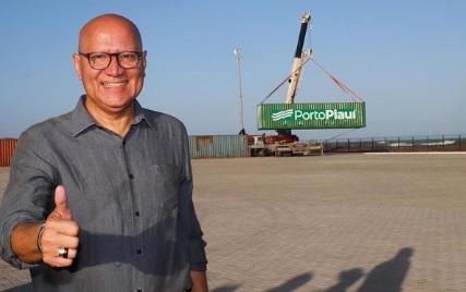 Franzé Silva na inauguração do Porto Piauí