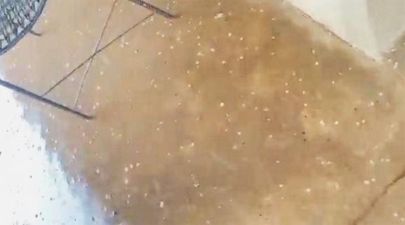 Chuva de granizo registrada em Castelo do Piauí