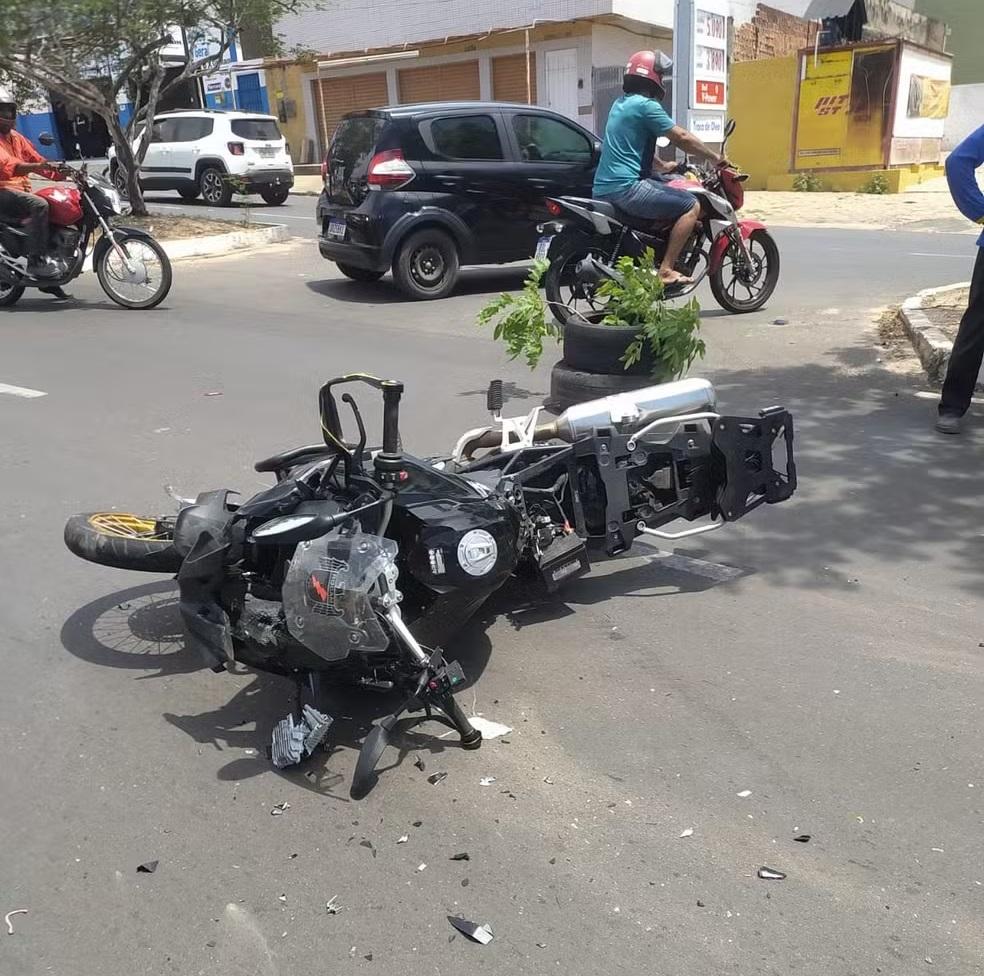 Motocicleta da vítima