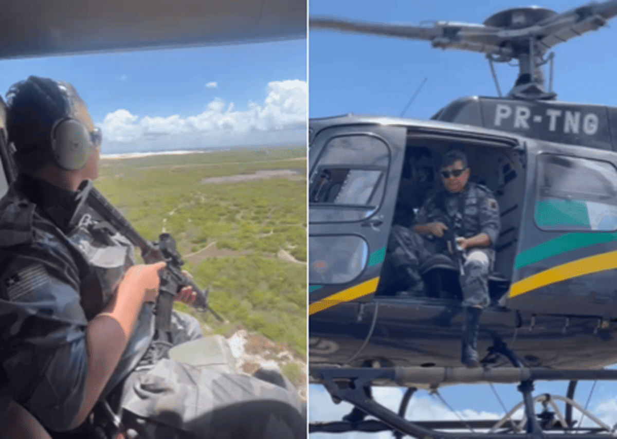 Policiamento aéreo no litoral do Piauí