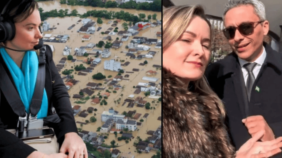 Julia Zanatta pagou R$ 5 mil para ser elogiada por jornal durante tragédia das chuvas em SC