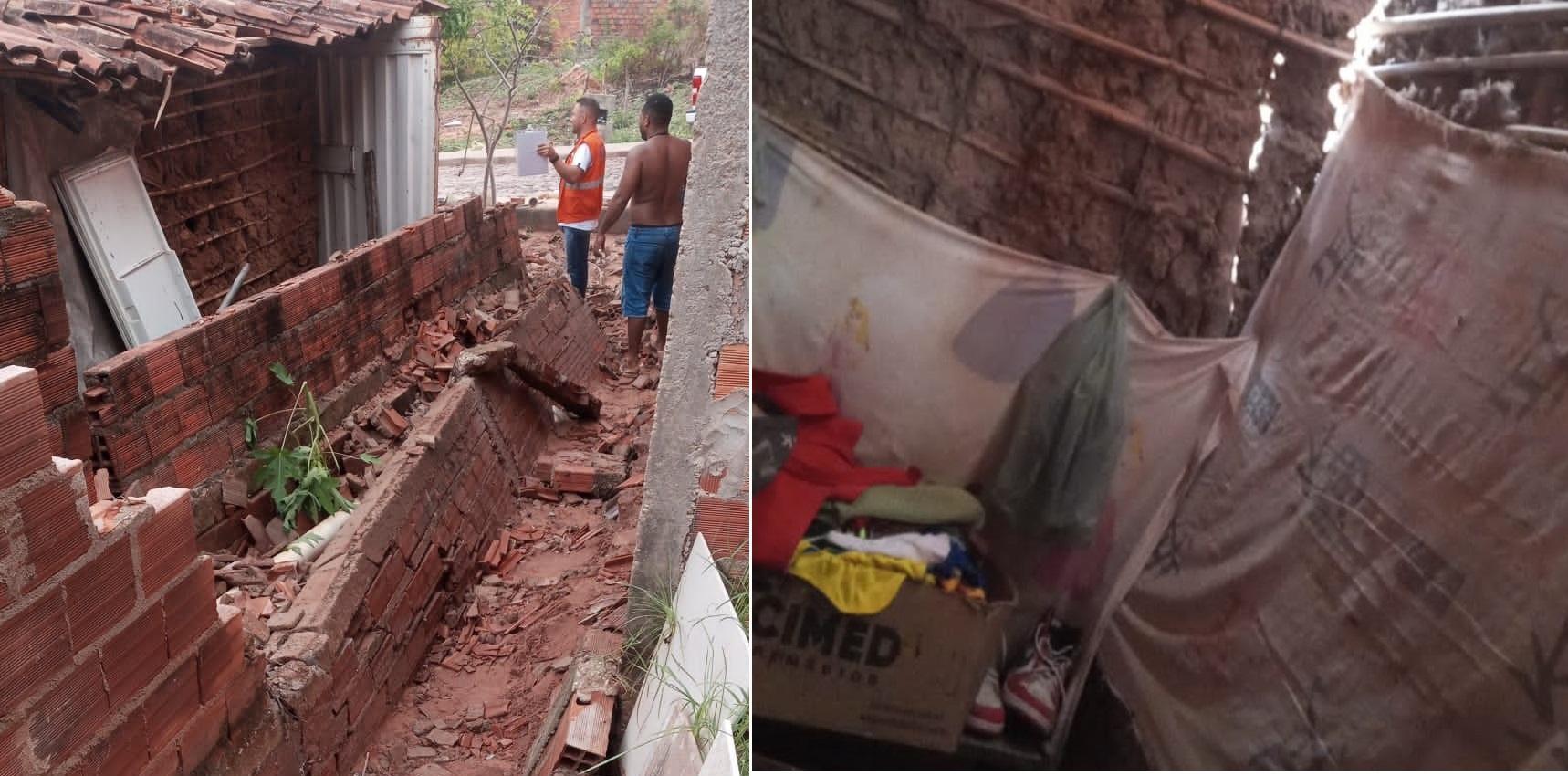 Chuva causa estragos no Residencial  Dilma Rousseff