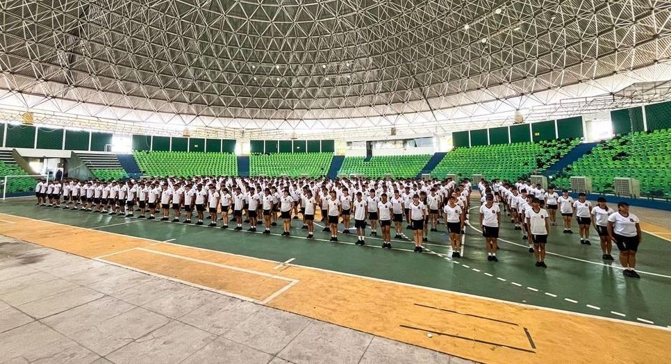 Alunos do curso de formação da Polícia Militar