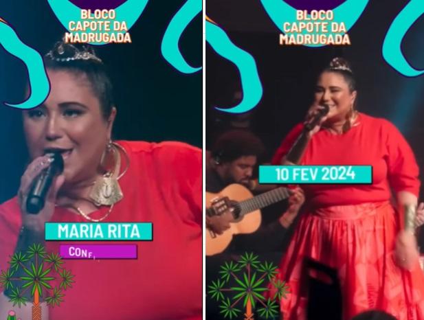 Maria Rita é atração do Capote da Madrugada