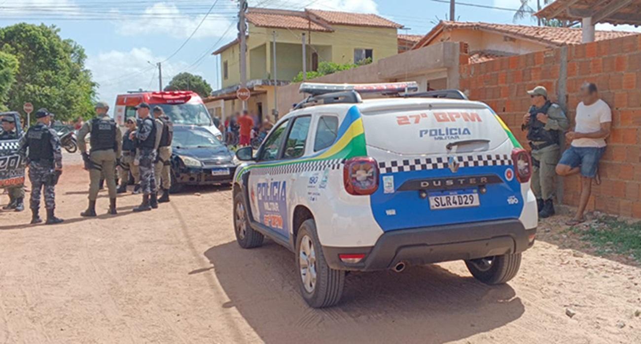 Polícia Militar esteve no local do crime