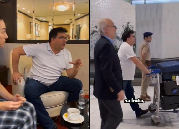 Rafael Fonteles desembarca em Mumbai, cidade na costa oeste da Índia