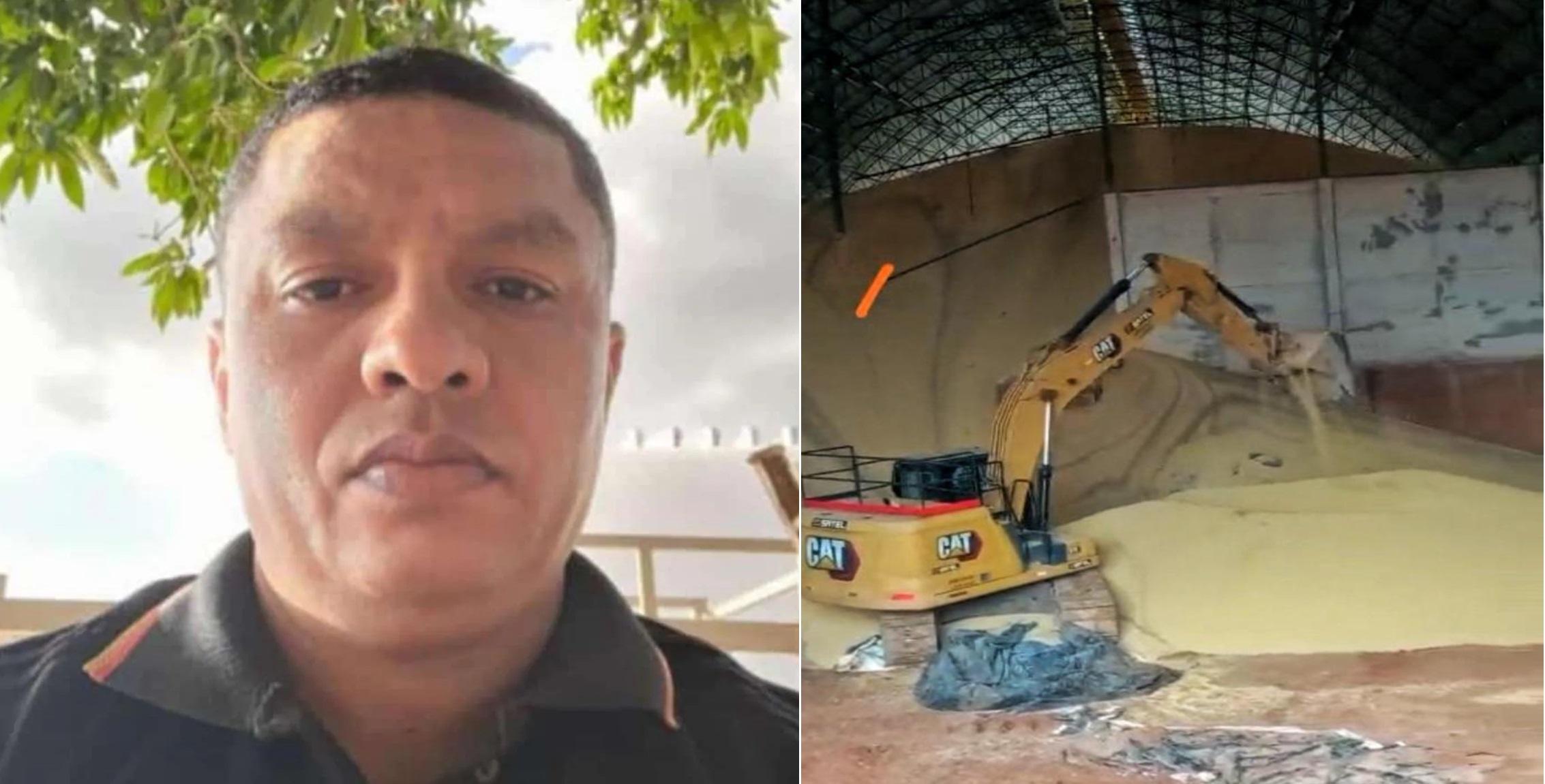 Erivan trabalhava em um galpão quando ocorreu o acidente