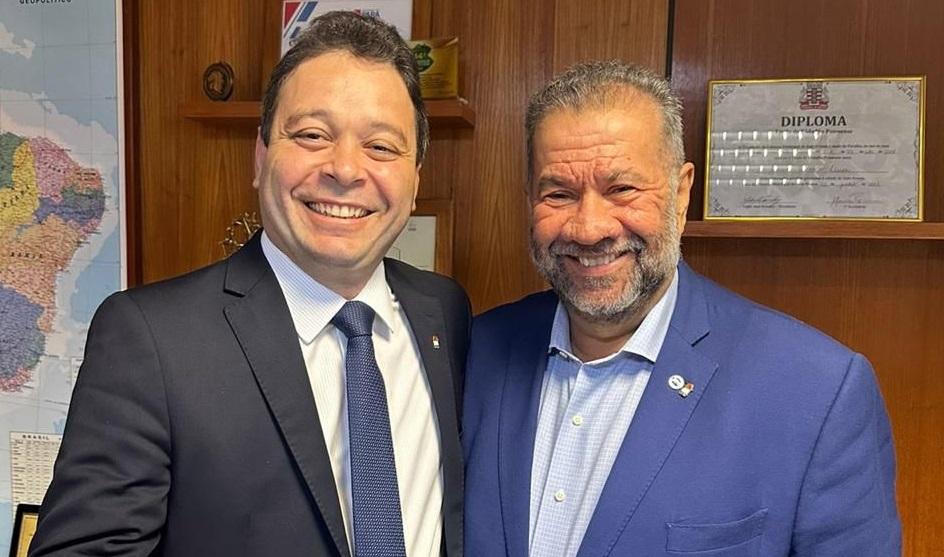 Vereador Evandro Hidd e ministro da Previdência Social, Carlos Lupi