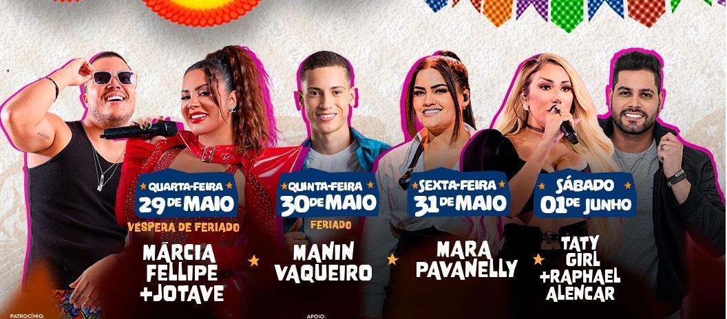 Atrações musicais do Arraiá da Capitá