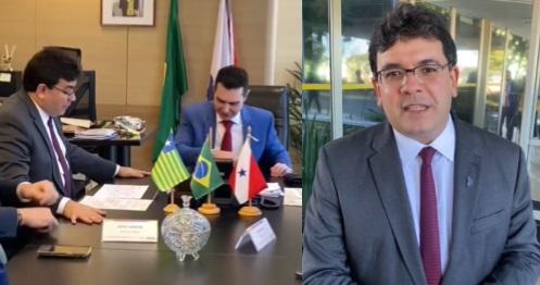 Rafael Fonteles em reunião com Ministro das Cidades (MCID), Jader Filho, em Brasília