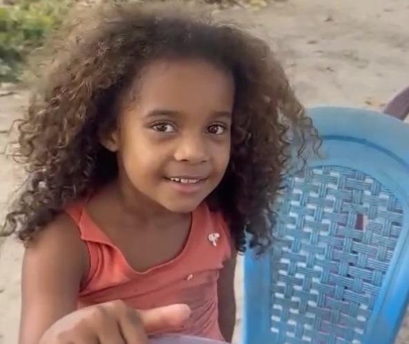Aparecida disse que quer ser vaqueira quando crescer