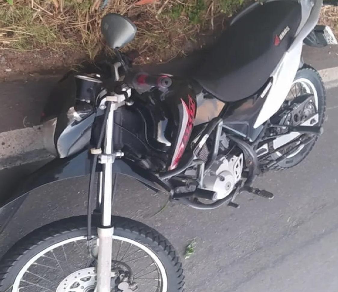 Motocicleta da vítima
