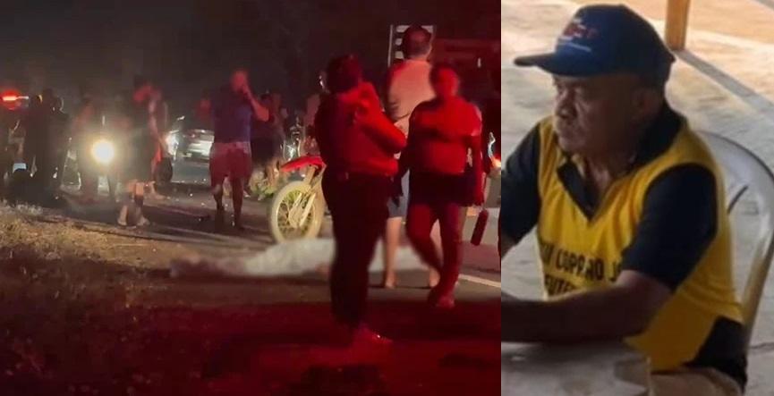 Luiz Gonzaga da Silva pilotava uma moto quand bateu de frente com um carro e foi atropelado