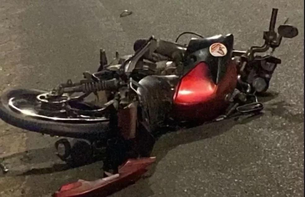 Motocicleta da vítima