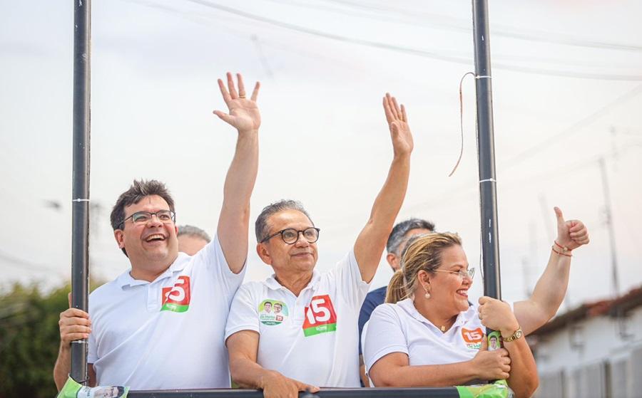 Rafael Fonteles, Dr.Hélio e Fabiana Veras