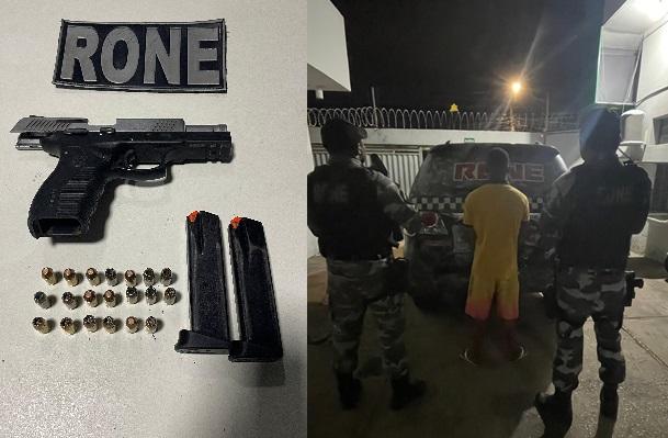 Menor é apreendido com arma de fogo na Vila Paraíso