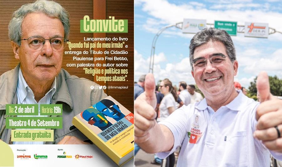 Frei Betto será homenageado com o Título de Cidadão Piauiense, que foi proposto pelo deputado Limma