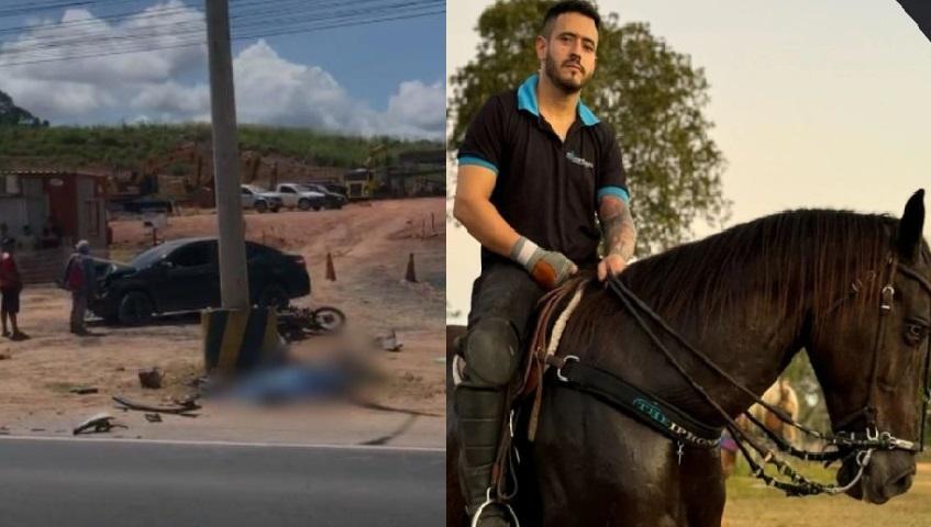 O empresário Jordyalaff Rodrigues Bezerra conduzia o carro que colidiu contra a moto do jardineiro