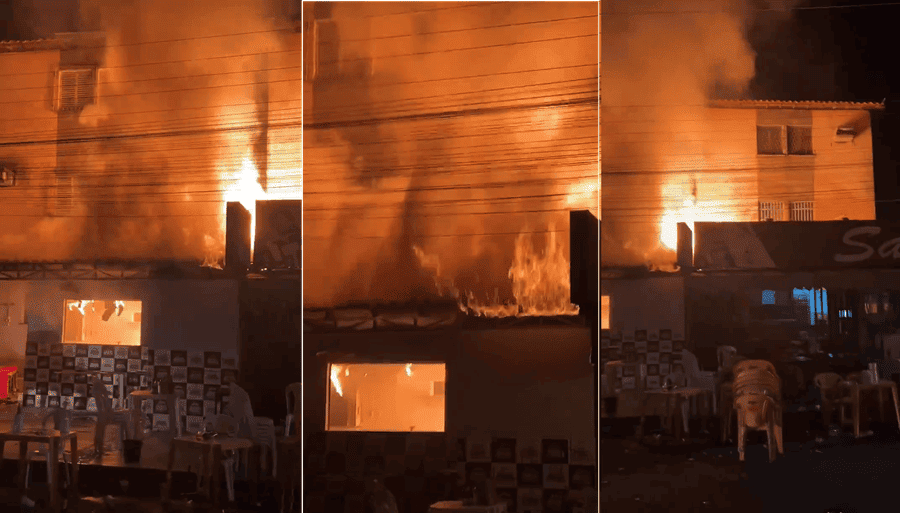 Hamburgueria pegou fogo no bairro Morada Nova