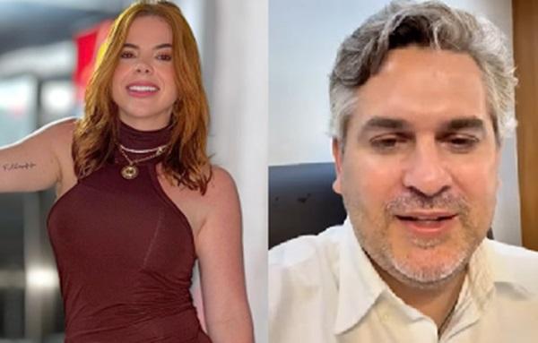 Influencer Débora Carvalho e prefeito Pablo Santos