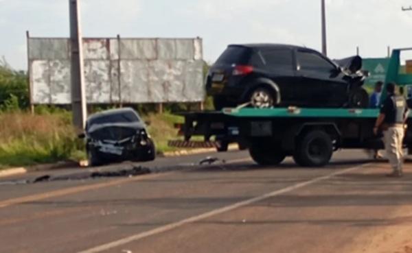 Acidente deixa quatro feridos na entrada de Parnaíba