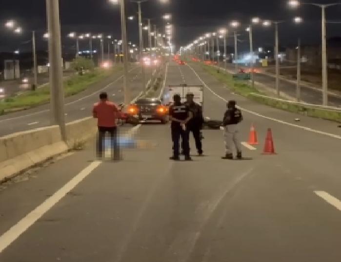 A vítima morreu no local do acidente