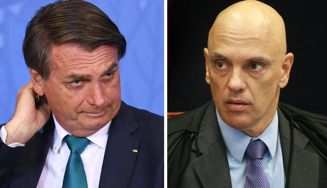 Jair Bolsonaro e Alexandre de Moraes