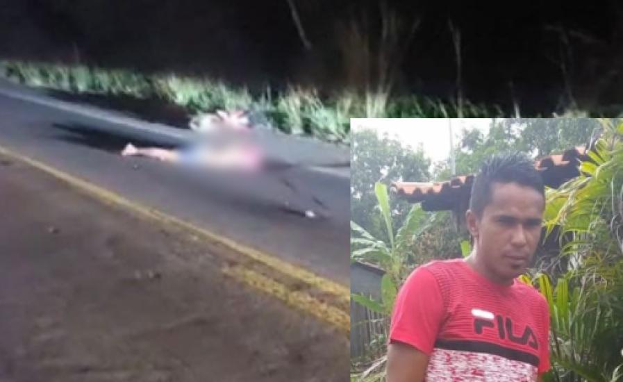 A vítima teve morte imediata