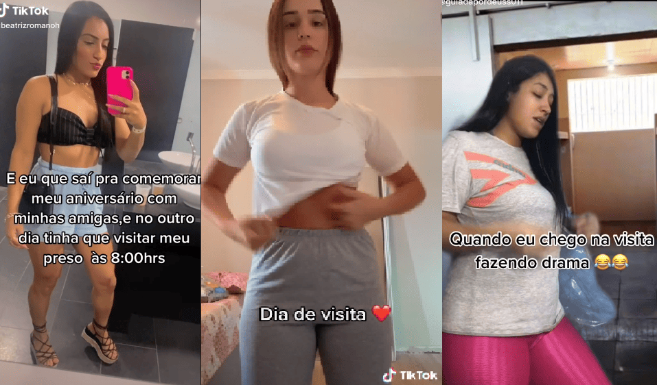 Mulheres de presos mostram rotina no Tik Tok
