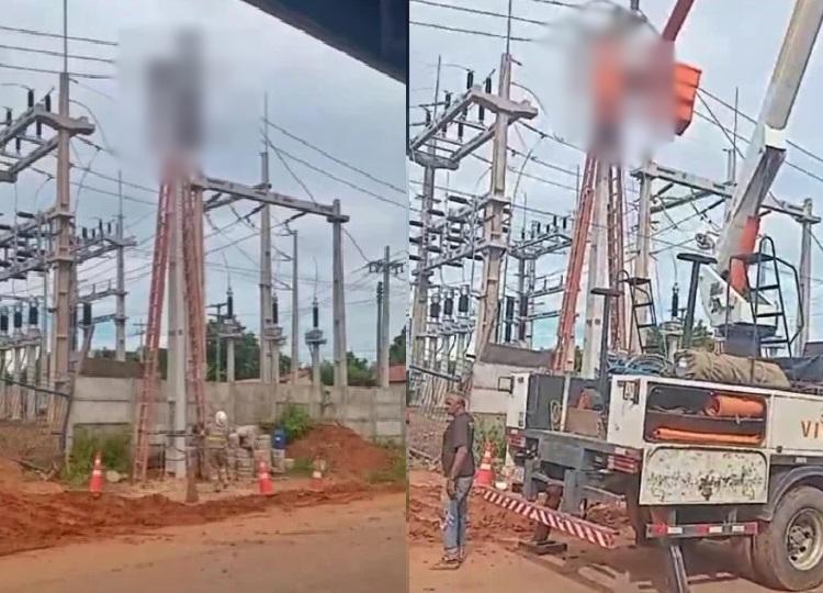 Quatro funcionários sofreram descarga elétrica na subestação de Gilbués