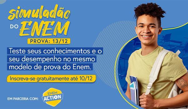 Simulado gratuito usa o mesmo padrão de prova do ENEM