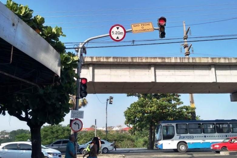 Sinalização de viadutos