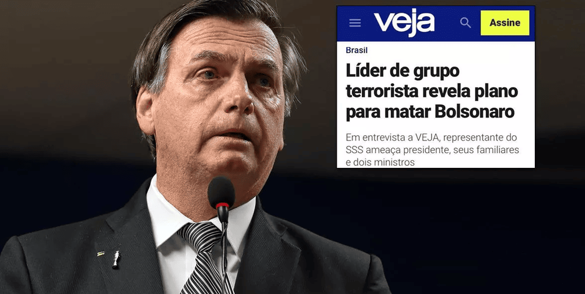 Revista Veja diz que suposta sociedade secreta planeja matar Bolsonaro