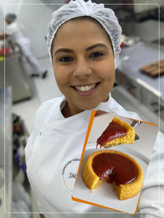 Chef Thalita e sua receita saudável de bolo de milho com goiabada