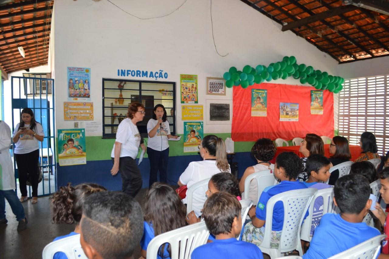 Campanha de combate à hanseníase e verminoses