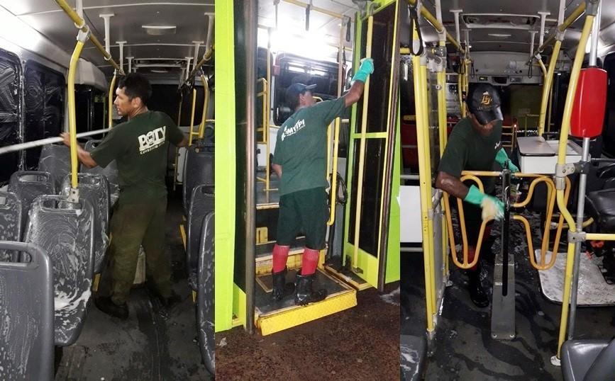 Limpeza dos Ônibus