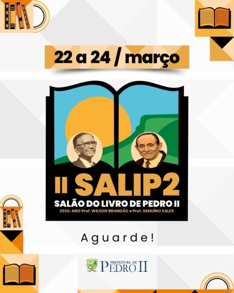 Cerimônia de abertura do Salão do Livro de Pedro II acontecerá nesta sexta-feira (22)