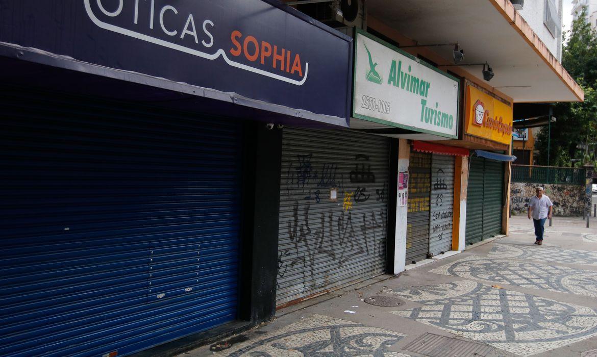 Fechamento das atividades comerciais