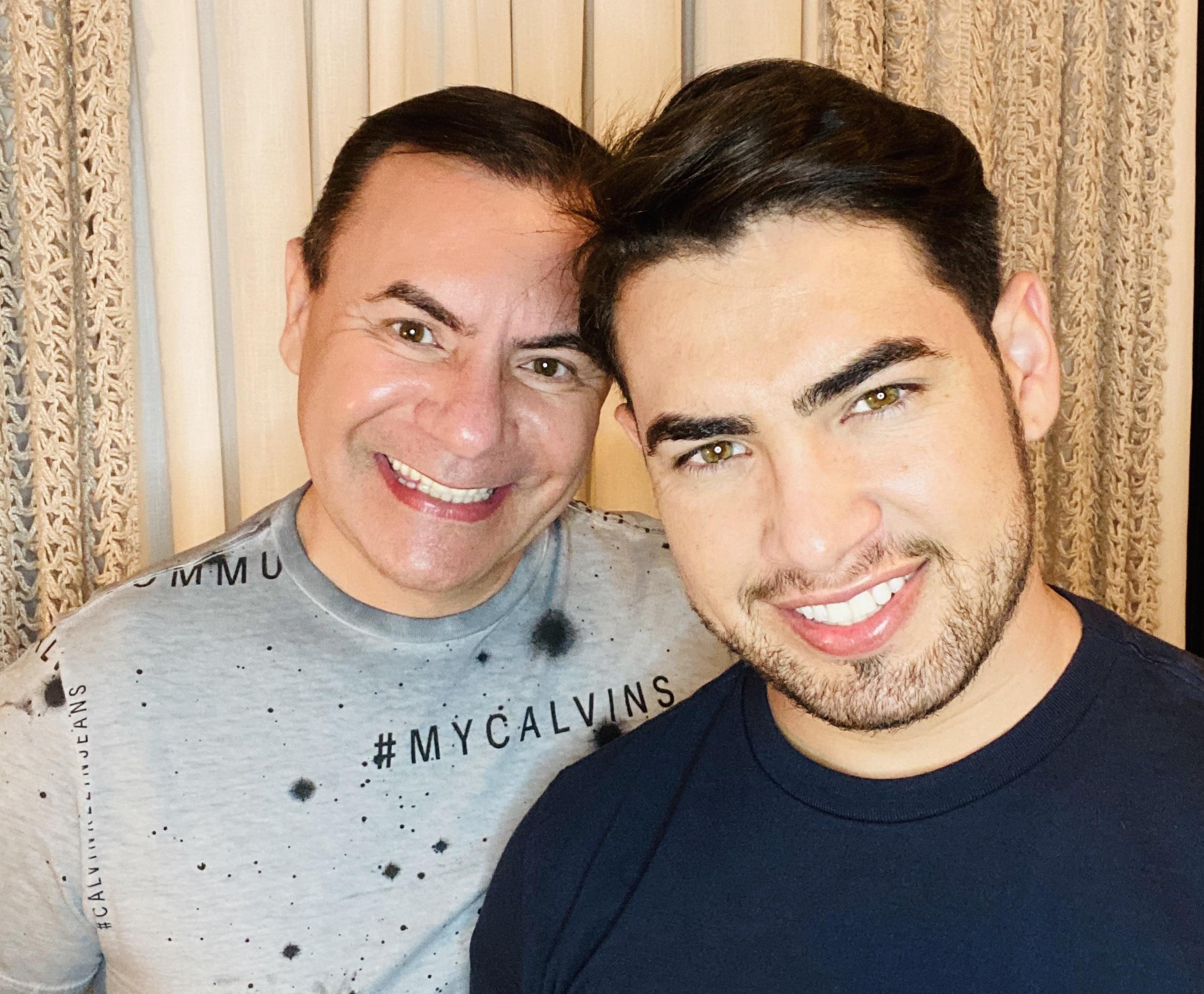 O designer Alberto Braga e o gerente Allan David