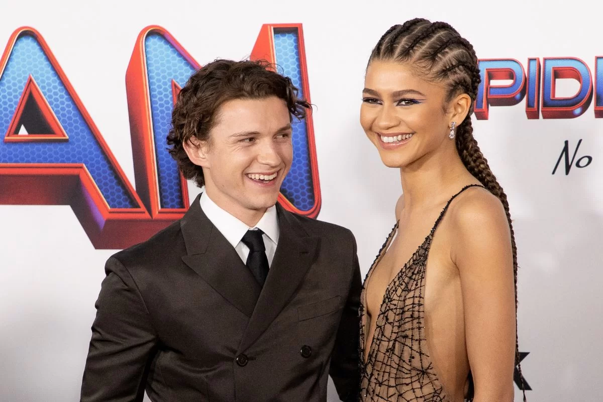 Tom Holland e Zendaya na première de "Homem-Aranha: Sem Volta Para Casa"