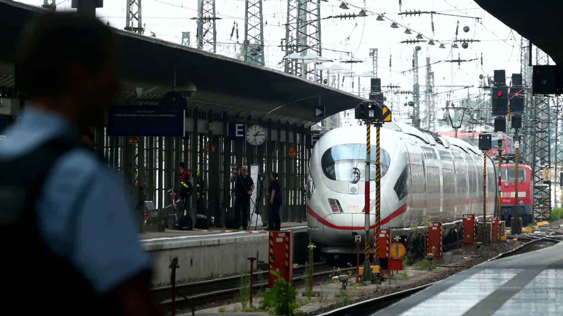 Estação central em Frankfurt