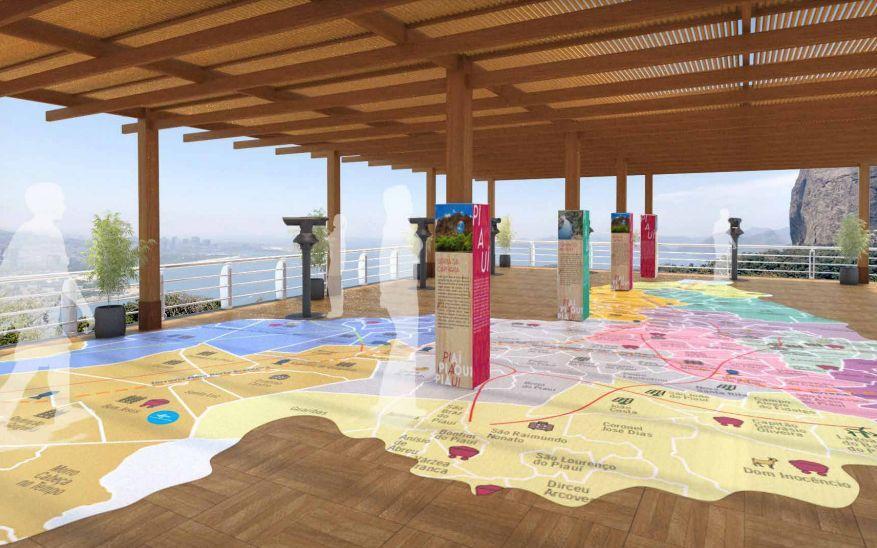 Mapa do Piauí gigante será uma das atrações da Piauí Rio