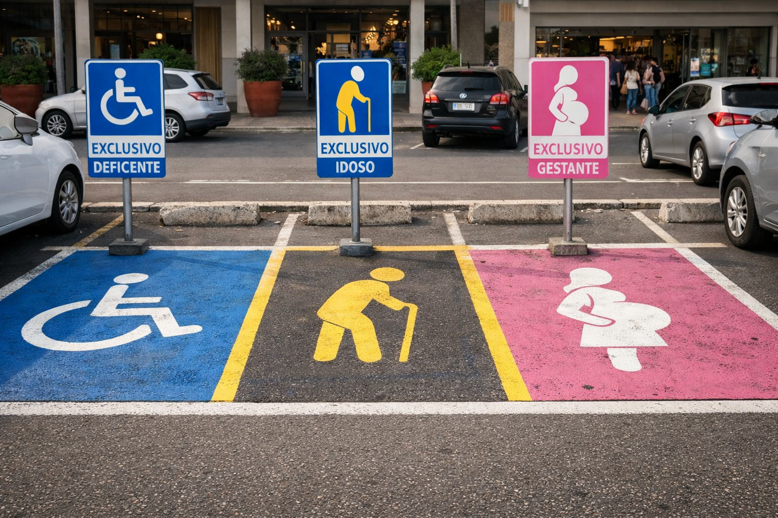 Vagas especiais de estacionamento