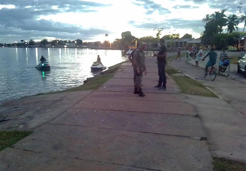 Passeio de jetski é interrompido pela PM em Campo Maior