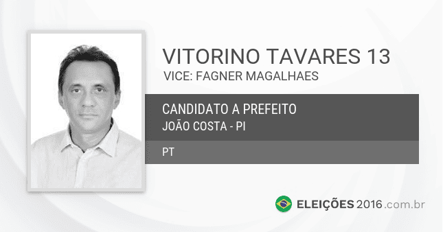 Vitorino Tavares, ex-prefeito de João Costa