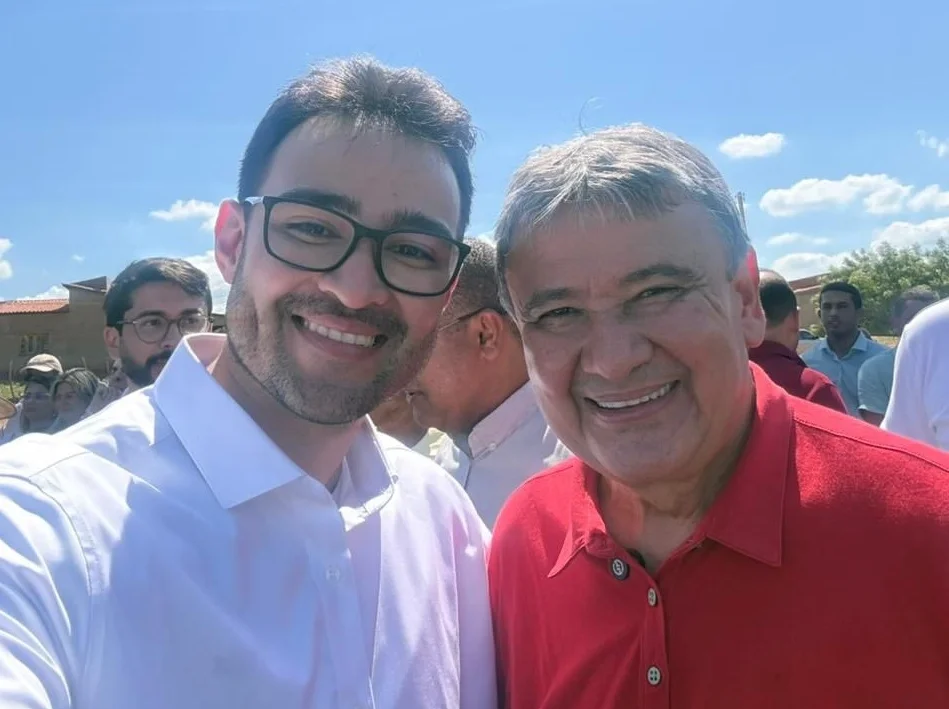 Ministro Wellington Dias e seu filho, o médico Vinicius Dias