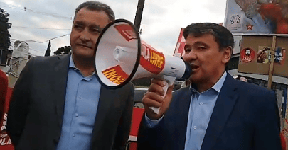 Wellington Dias visitou o acampamento Lula Livre em Curitiba