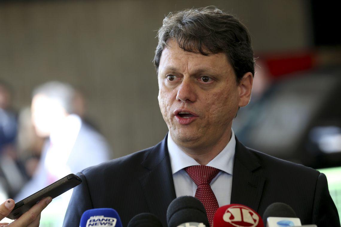 Ministro da Infraestrutura, Tarcísio Freitas