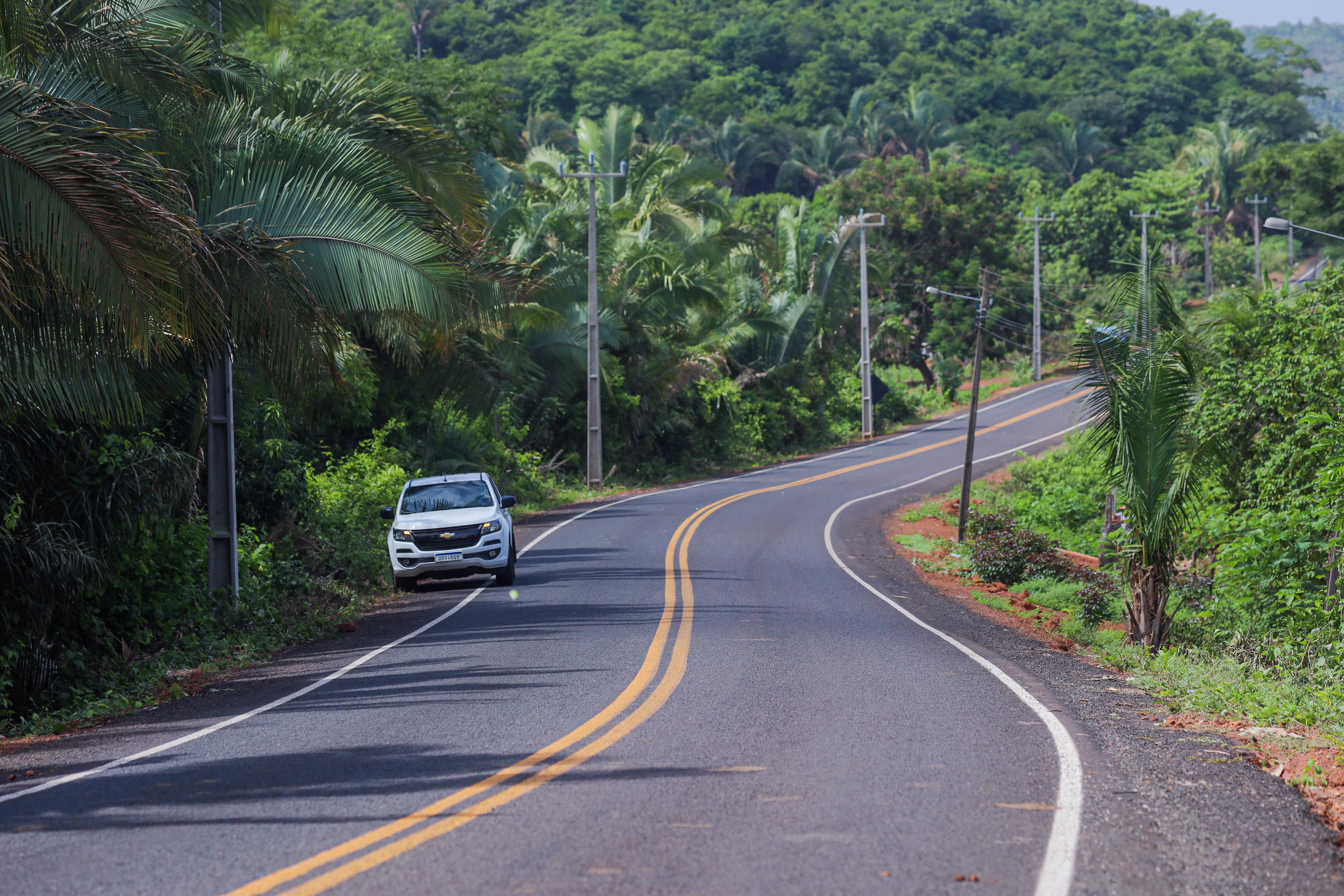 Rodovia PI-112 após obra de restauração
