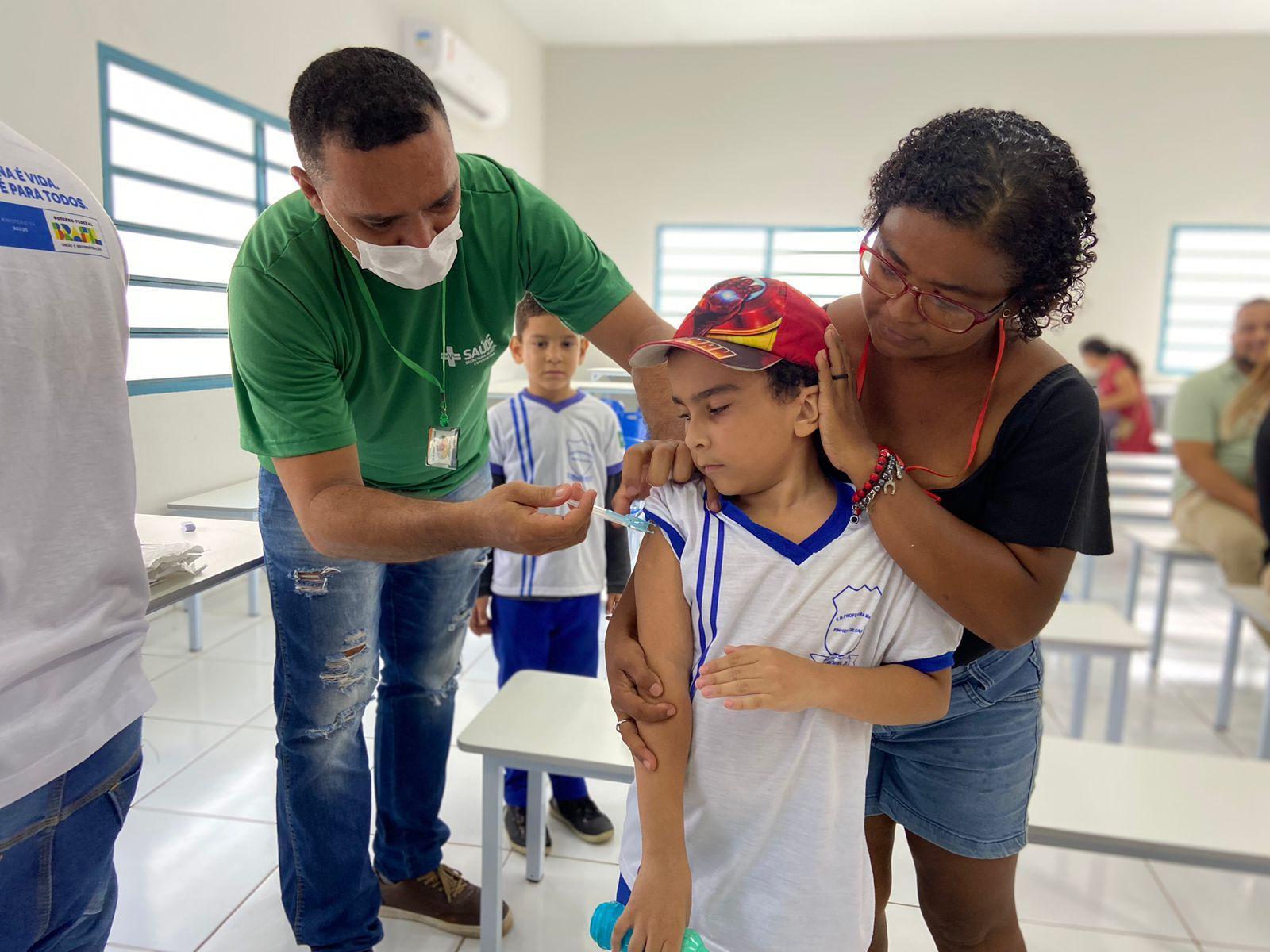 Vacinação de crianças até 4 anos atinge excelência no Piauí